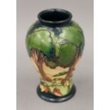 A small modern Moorcroft vase. 15.5 cm high.