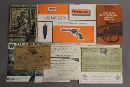 A collection of gun catalogues, etc.