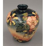 A large modern Moorcroft vase of bulbous form. 16.5 cm high.