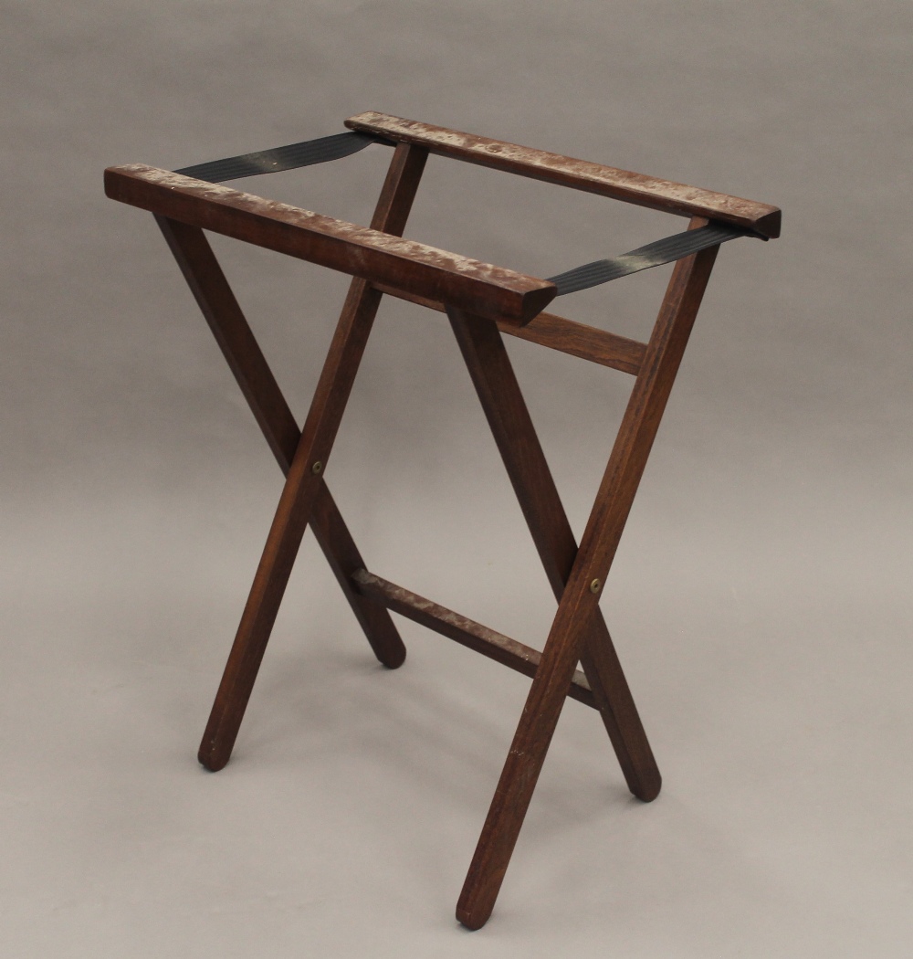 A modern butler's tray on stand. 61 cm wide. - Image 5 of 6