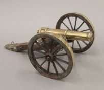 A small Scratch Built model cannon. 27.5 cm long.