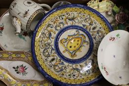 A quantity of 18th/19th century English and Continental porcelain