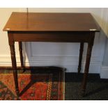 A 19th century mahogany side table. 76 cm wide.