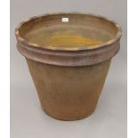 A large Victorian pottery margarine tub. 31.5 cm high.