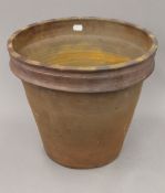 A large Victorian pottery margarine tub. 31.5 cm high.