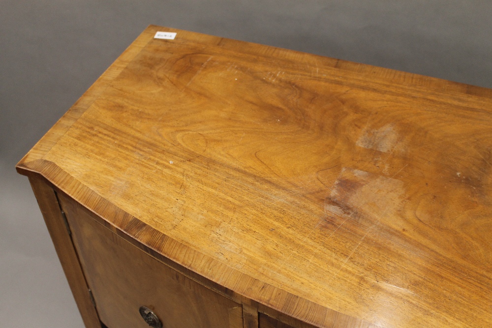 A 19th century style mahogany bow front sideboard. 123 cm wide. - Image 3 of 10