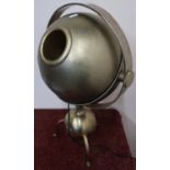 Unusual metal sphere table lamp (height 65cm)