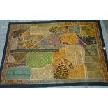 Far Eastern style patchwork panel (146cm x 103cm)