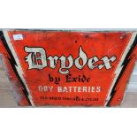 Advertising tin sign for Drydex Dried Batteries (62cm x 43cm)