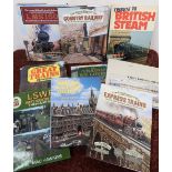 Quantity of hardback railway related books including The Southern, Then And Now, The Trains We Love,