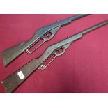 Daisy Model No 102 under lever air rifle and a Ding Manufacturing Co Model No 2133 under lever air