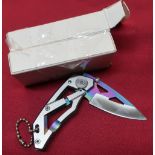 Two boxed as new 1 1/2 inch bladed pocket knives