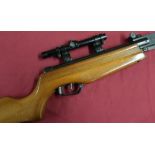 Gamo ASI Ranger Master .22 brake barrel air rifle fitted with scope, serial no. 674271