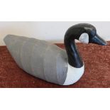 Composite figure of a Canadian goose style decoy (height 28cm)