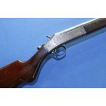 Harrington and Richardson model 1908 12 bore single barrel shotgun with 30 inch barrel, serial no.