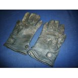 Pair of German Airforce leather gloves
