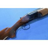 Franchi 12 bore over and under ejector shotgun with 27 inch barrels, single trigger action, choke