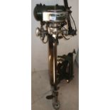 Military issue seagull outboard engine with mounting bracket and fuel can