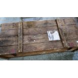 Wooden military equipment crate (122cm x 54cm x 34cm)