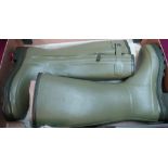 Pair of boxed Le Chameau size 8 wellies