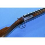 AYA Yeoman-SR 12 bore side by side ejector shotgun with 27 1/2 inch barrels, choke 1/4 & 1/4, with