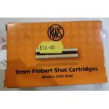 Box of 90 No 10 9MM Flobert shotgun cartridges (shotgun certificate required)
