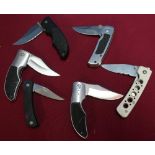 Six various assorted pocket knives