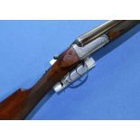 Cole & Son of Portsmouth side by side 12 bore box-lock shotgun with 30 inch Damascus nitro proof
