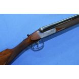 William Evans 16 bore side by side ejector shotgun with 26 1/2 inch barrels, choke CYC & Full,