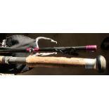 Daiwa Whisker Fly 15ft and a Silstar Traverse-X salmon/fly
