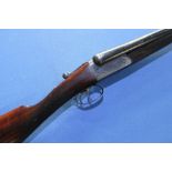 J. Graham and Co of Inverness 12 bore side by side shotgun with 28 inch barrels and 14 1/2 inch