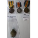 Group of WWI medals, comprising of Territorial War Medal 1914-19 for Voluntary Services Overseas