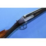 J. M. Smythe of Darlington 12 bore side by side ejector shotgun with 30 inch barrels, choke 3/4 &