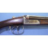 Robust No 222 Brevete 12 bore side by side shotgun with 27 1/2inch barrels and 15 inch pistol grip