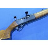 Anschutz Model 525 .22LR semi auto rifle, the barrel screw cut for sound moderator and fitted with
