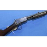 Winchester Model 1890 pump action .22 rifle with octagonal barrel, serial no. 86323 (section 1