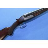 G. E. Lewis 12 bore side by side barring action pigeon gun with 32 inch barrels, choke Full &