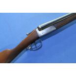 Master 12 bore side by side shotgun with 27 3/4 inch barrels, serial no. 98719 (shotgun