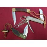 Webley folding pocket knife, a large Arthur Turner of Sheffield pocket knife and a Rogers of