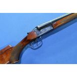 Baikal 12 bore side by side shotgun with 28 1/2 inch barrels, serial no. A10663 (shotgun certificate