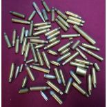 Selection of various rifle ammunition casings and inert rounds including Kynoch .470, .243, Colt