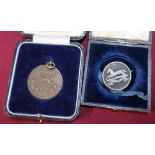 Cased West Yorkshire Regiment Inter-Company Novices Football Cup Medal 1922 Won By C Company
