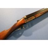 Webley and Scott 12 bore side by side ejector shotgun, with colour hardened action, with 26 inch