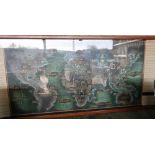 Extremely large framed & mounted Royal Marines 1939 - 45 Operational Board with principal