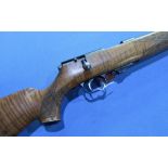 Weirach 60J .22 Hornet bolt action rifle, barrel screw cut and sound moderator, serial no. 28386 (