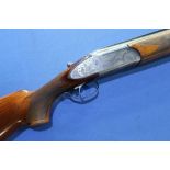 Armitalia 12 bore over and under ejector shotgun with 27 1/2 inch barrels, side plated action, choke