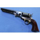 Italian made black powder colt Navy model .36 percussion cap revolver,with colour hardened action,