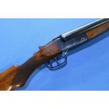 MAC (French) 12 bore side by side shotgun with 26 3/4 inch barrels, serial no. A9091 (shotgun