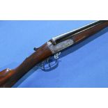 Churchill Regal XXV 12 bore side by side ejector shotgun with 25 inch barrels, choke 1/4 & 3/4, with