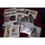 Two boxes containing a large quantity of various military ephemera and photographs, including